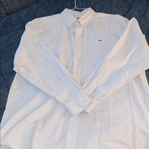 Vineyard Vines Blue Striped Oxford Button Down